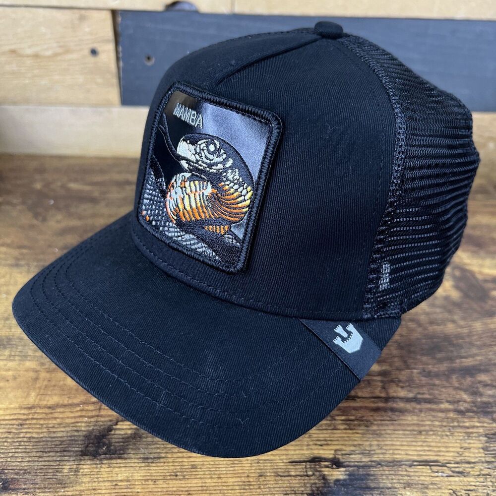 The Farm Black Mamba Trucker SnapBack Adjustable Hat Baseball Cap